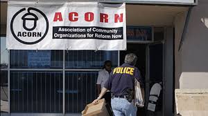 Police at Acorn office