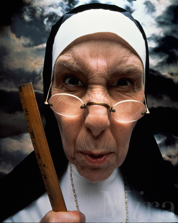 Nun With Ruler Meme